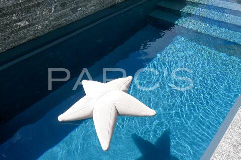 Kleiner Garten mit Living Pool und Aussenküche
